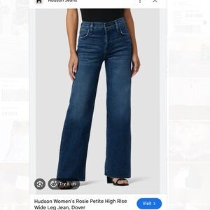 Hudson Jeans Women's Dark Blue Flare Leg Denim